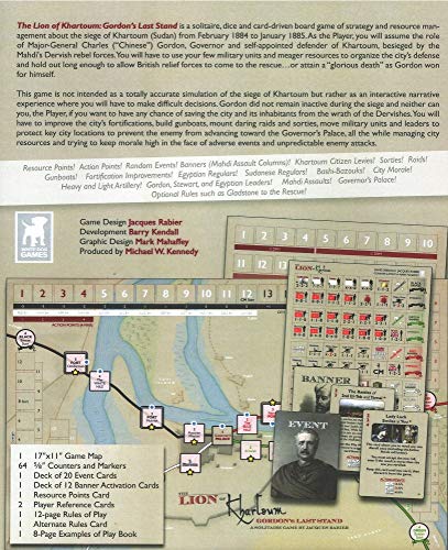 Solitaire Wargame The Lion of Khartoum - Gordon's Last Stand, 1885