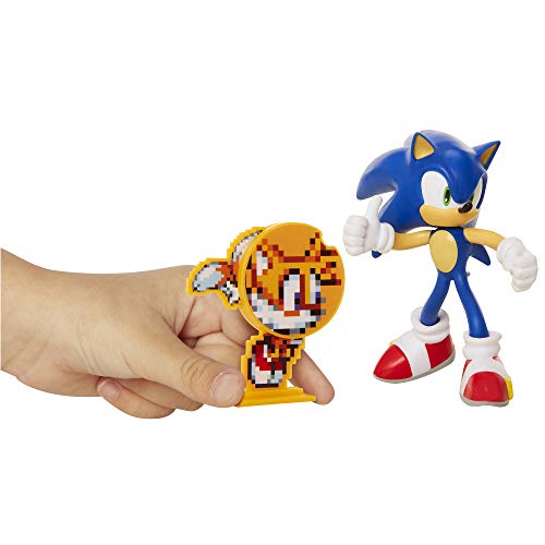 Sonic: Figura de acción Sonic (tamaño 10 cm) articulada y con Accesorio