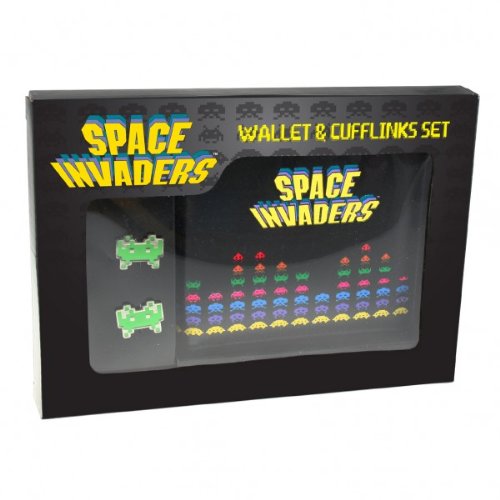 Space Invaders Juego: Cartera (Monedero/dinero Bolsa) & gemelos