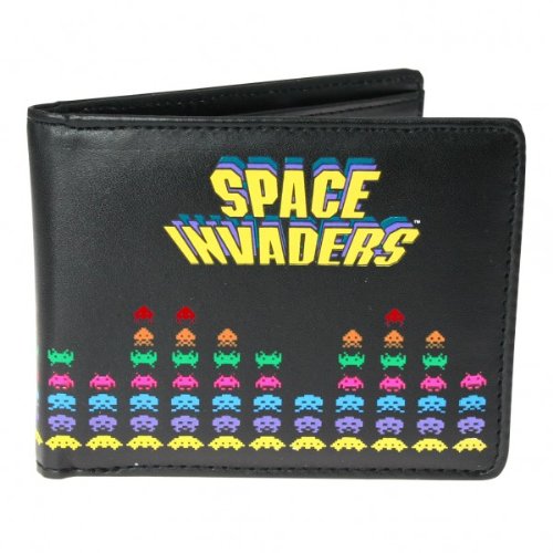 Space Invaders Juego: Cartera (Monedero/dinero Bolsa) & gemelos