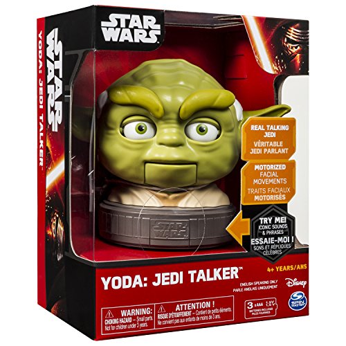 Spin Master Star Wars Busto Interactivamente con Sonido Yoda 22 cm *INGLÉS*