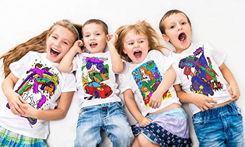 Splat Planet - Camiseta de superhéroe con 10 bolígrafos mágicos Lavables no tóxicos (7-8 años)