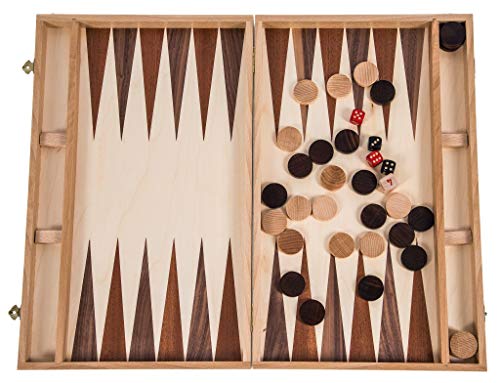 Square - Backgammon de Madera - 40 cm - Haya - Incrustación