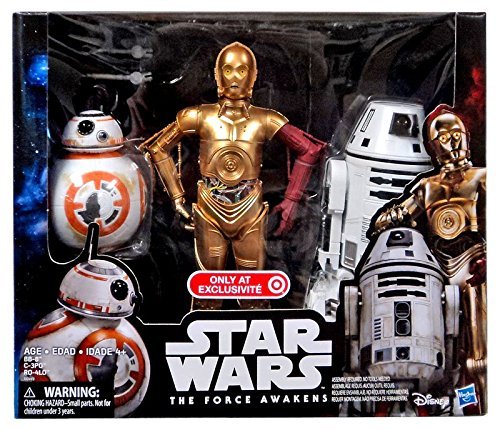 Star Wars Droids Paquete de Figuras de acción de 12 Pulgadas – C-3PO – BB-8 RO-4LO – Exclusivo Force Awakens coleccionistas Juguetes