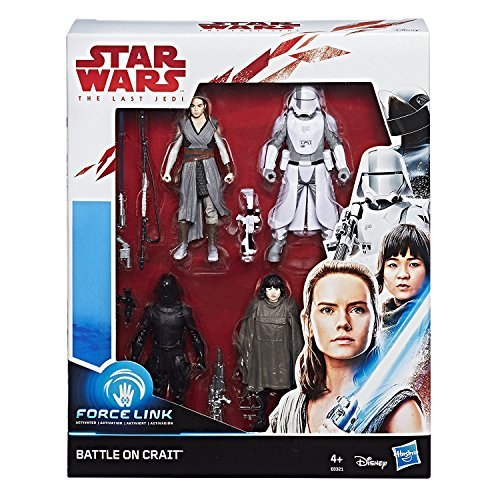 Star Wars Force Link Battle on Crait 9.5 cm Figura 4 Unidades