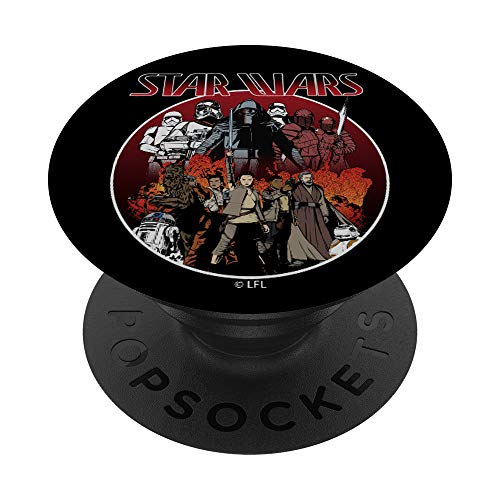 Star Wars Last Jedi Vintage Stand Off PopSockets PopGrip: Agarre intercambiable para Teléfonos y Tabletas