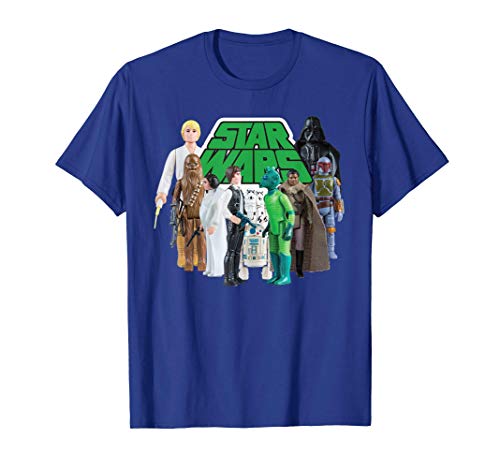 Star Wars Luke Han Chewie Leia Action Figures Camiseta