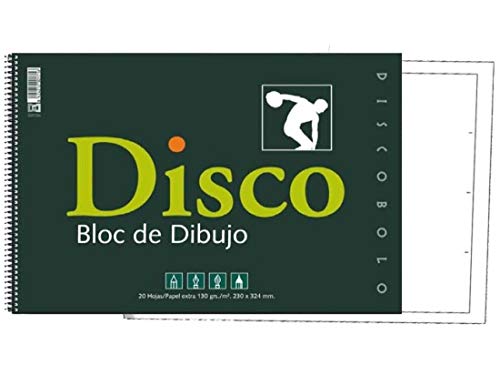 Starplast Bloc de dibujo, 20 hojas con recuadro, A4 para bocetos, pintar, otros dibujos, etc. Hojas blancas