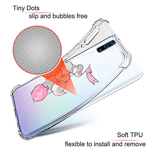 Suhctup Funda Transparent Compatible para Samsung Galaxy Note 10,Carcasa Protectora [Antigolpes] Suave Silicona TPU Bumper Cojín de Aire de Cuatro Esquinas Protector Gel para Galaxy Note 10,A5