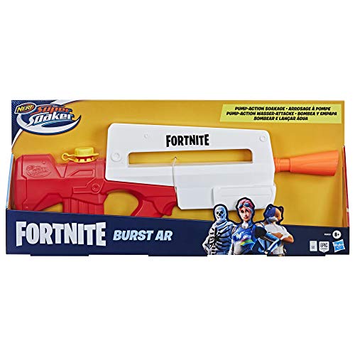 Super Soaker- Pistola FORTNITE Burst AR ¡Replica del Videojuego, Multicolor (Hasbro F04535L0)