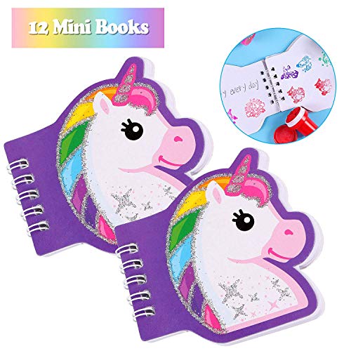 Tacobear 48 Piezas Unicornios para Niñas con Cuaderno Unicornio Bolígrafo Unicornio Tatuajes Unicornio Sellos para Niños Regalo Unicornio Fiesta Cumpleaños Unicornio para Niña Niño