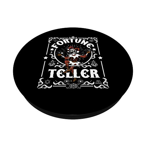 Tarot Card Jester Gypsy Fortune Teller Psychic Gift PopSockets PopGrip: Agarre intercambiable para Teléfonos y Tabletas