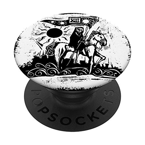 Tarot Death Horseman Design - Regalo de ropa para Blackcraft PopSockets Agarre y Soporte para Teléfonos y Tabletas