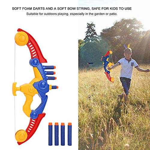 Tbest Kids Bow Arrow Game, Niños Soft Archery Bow Arrow Toy Set para niños Juego de Tiro al Aire Libre