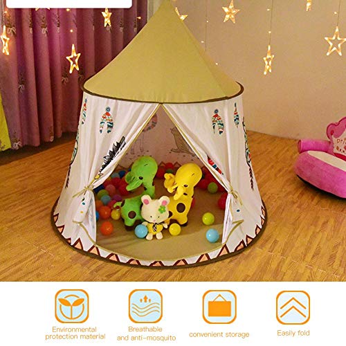 Tbest Kids Play Tent, Princess Castle Play House Large Carpa Interior para niños para Regalo de bebé