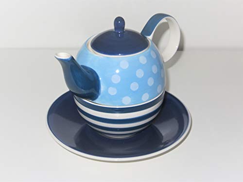 Tea for one Set "Oke" Keramik, 4-teilig Kanne: 0,4 l, Tasse: 0,2 l