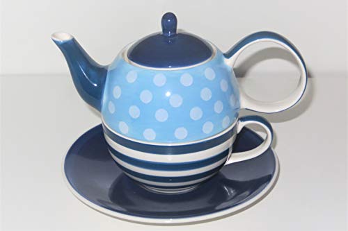 Tea for one Set "Oke" Keramik, 4-teilig Kanne: 0,4 l, Tasse: 0,2 l