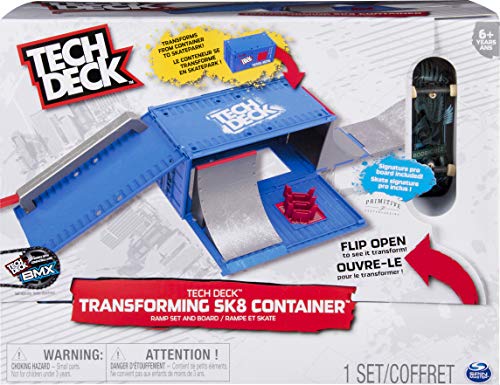 Tech Deck Transforming SK8 Container Pro Modular Skatepark y Tablero, para Edades de 6 años y más (la edición Puede Variar)