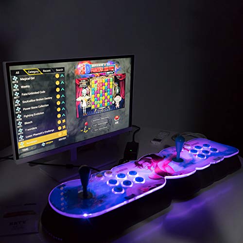 Tewerfitisme Consola de videojuegos 8000 en 1, WiFi, videojuegos, doble palo, juguete para el hogar, regalo para niños, amigos