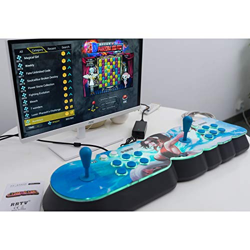 Tewerfitisme Consola de videojuegos 8000 en 1, WiFi, videojuegos, doble palo, juguete para el hogar, regalo para niños, amigos