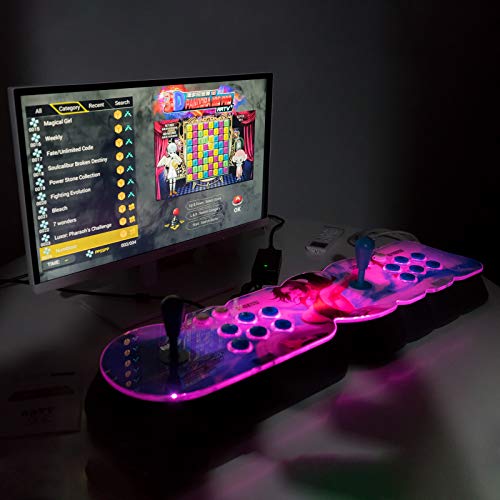 Tewerfitisme Consola de videojuegos 8000 en 1, WiFi, videojuegos, doble palo, juguete para el hogar, regalo para niños, amigos