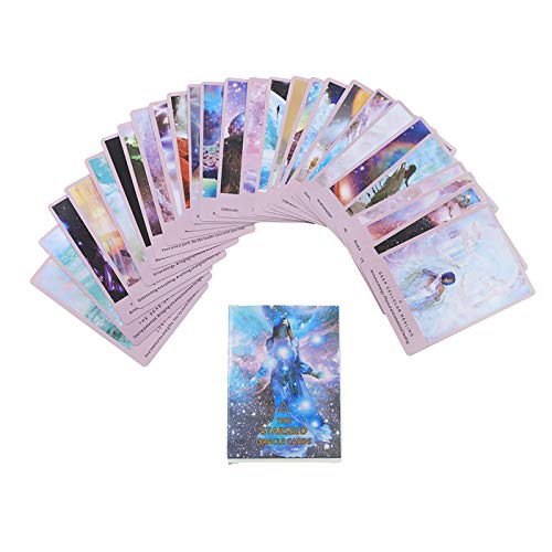 The Starseed Oracle Tarot: A-53 Cards, Online PDF Guide, Land Juegos de Mesa holográficos Adivinación para Adultos y niños Juego de Mesa Dobble Playing Card