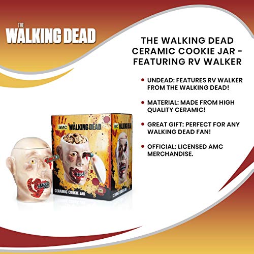 The Walking Dead Ceramic Cookie Jar - Zombie Walker Head Design by Walking Dead