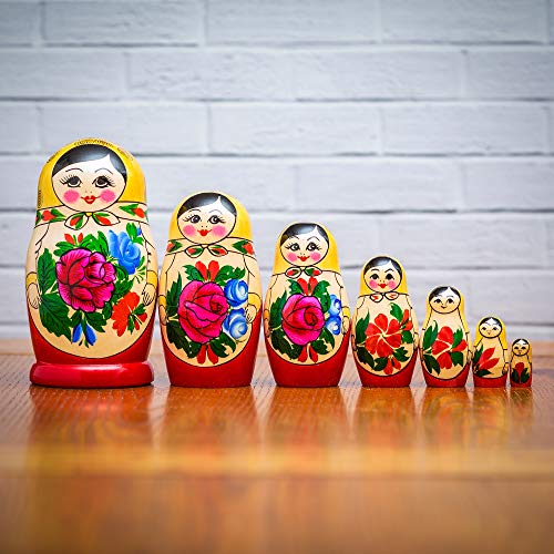 Tobar Russian Matryoshka Nesting Dolls (7 Pieces) Design/Color May Vary.