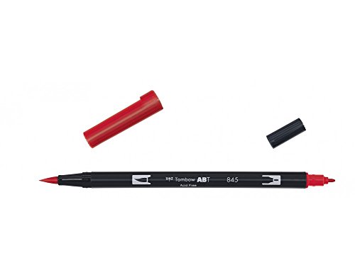 Tombow ABT-12P-1 Fiber Pen Dual Brush Pen con dos puntas Juego de 12 colores primarios