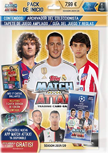 Topps- Match Attax-Juego de Cartas Uefa Champions League 2019/20, Multicolor, Talla Única (C2I-SP4053-T01) , color/modelo surtido