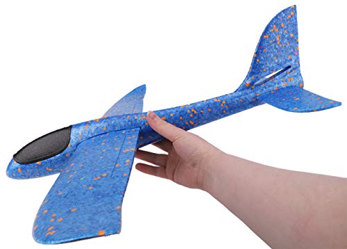 TOYLAND® 48cm Foam Gliding Airplane - Watch It Fly - Color elegido al Azar - Juguetes y Juegos al Aire Libre (Blue)