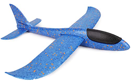 TOYLAND® 48cm Foam Gliding Airplane - Watch It Fly - Color elegido al Azar - Juguetes y Juegos al Aire Libre (Blue)