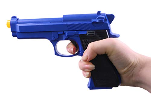 TOYLAND Pistola de Juguete Azul de 28 cm con luz + Sonido - Juegos de rol policiales - Disfraces