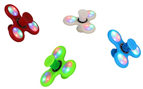 TOYLAND Spinnerooz Light Up Hand Spinner Juguete de Novedad - Fidget Spinner - 5 en 1 - Salta, rebota, Gira - 1 al Azar