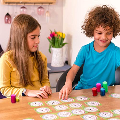 Toyvian - Juego de cartas de plástico de 300 piezas de Bingo con fichas del bingo para los juegos de matemáticas del carnaval