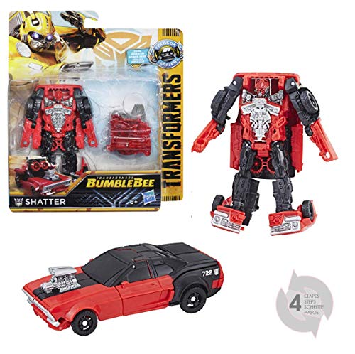 TRANSFORMERS Saga – Robot propulsión Shatter Coche Power Plus Series 11 cm – Juguete transformable 2 en 1