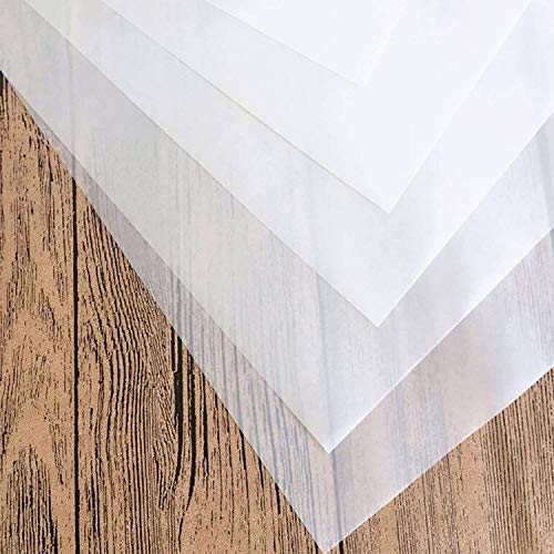 Tritart 125 Hojas Papel Transparente Blanco A4 de 100 g/m² Papel Translúcido Calco e Impresión en ambos lados para Manualidades, Bosquejos, Sketchs, y más