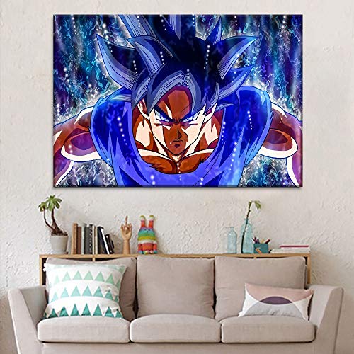 UHvEZ 1000pcs_Anime Dragon Ball Goku Super Instinto_Juego de Rompecabezas Descompresión Paisaje Juego de Rompecabezas Adulto/Niños Juguete Cerebro Decoración del hogar_50x75cm