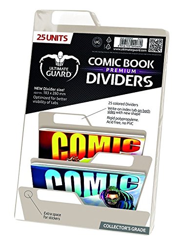 Ultimate Guard Premium Comic Book Dividers Separadores para Cómics Beige (25) , color/modelo surtido