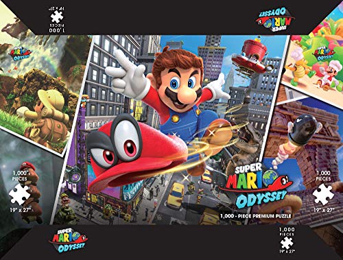 USAopoly Super Mario Odyssey Snapshots 1000 Piezas Premium Puzzle, Colores Variados (PZ005-569-001800-06)