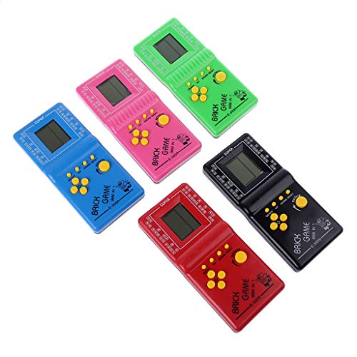 VAILANG LCD Game Electronic Vintage Classic Tetris Brick Handheld Arcade Pocket Toys Tetris Brick