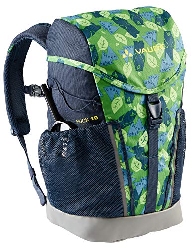 VAUDE 15476 Unisex Niños Mochilas 10-14L, Parrot Green/Eclipse, 10 Litros