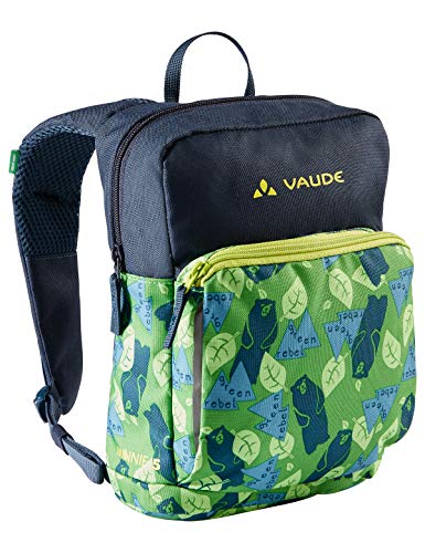 VAUDE 15483 Unisex Niños Mochilas 5-9L, Parrot Green/Eclipse, 5 Litros