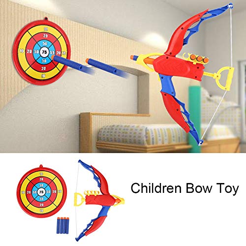 VGEBY Niños Bow Toy EVA Soft Bullets Niños Toy Archery Set Bow and Arrow Set con Score Target Kids Toys