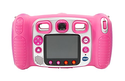 VTech - Kidizoom Duo 5.0 cámara de fotos digital para niños, 5 megapíxeles, pantalla a color, 2 objetivos, color rosa, versión inglesa