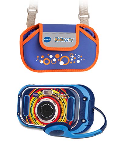 Vtech KidiZoom Touch 5.0 80-163594 - Cámara Infantil (Incluye Bolsa de Transporte), Color Azul