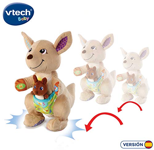 VTech Mamá Canguro Saltarina Peluche Interactivo Que Habla, Multicolor, única (3480-522622)