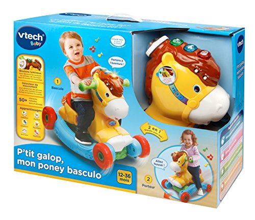 VTech- P'tit Galop, Mon Poney Basculo, 80-191405, versión FR