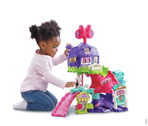 VTech - Tut Tut Bolides - El Mundo Encantado de Minnie - Juguete Minnie - Coche Minnie - Versión FR