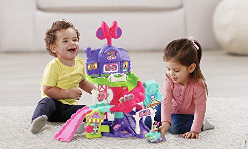 VTech - Tut Tut Bolides - El Mundo Encantado de Minnie - Juguete Minnie - Coche Minnie - Versión FR